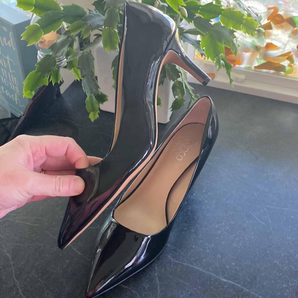 Franco Sarto Tudor Patent Leather Pumps Heels - Picture 3 of 8